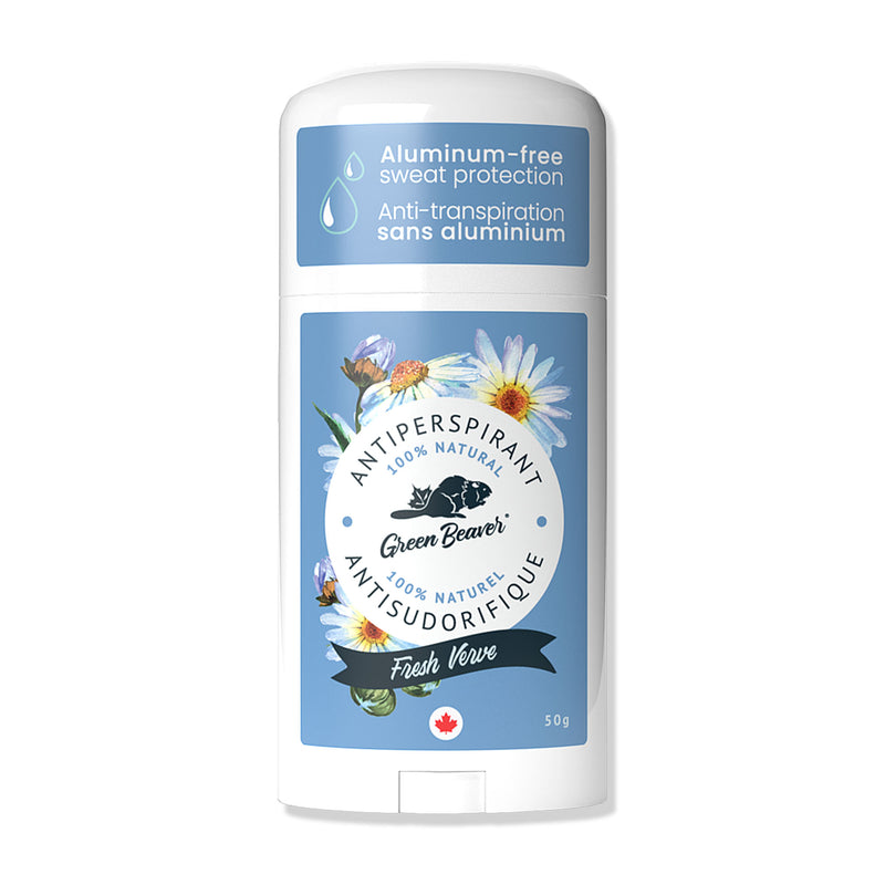 Déodorant antisudorifique sans aluminium Green Beaver parfum Fresh Verve vue de face