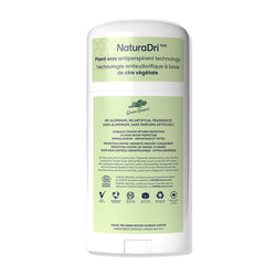 Étiquette arrière du déodorant antisudorifique sans aluminium Green Beaver parfum Sunny Citrus