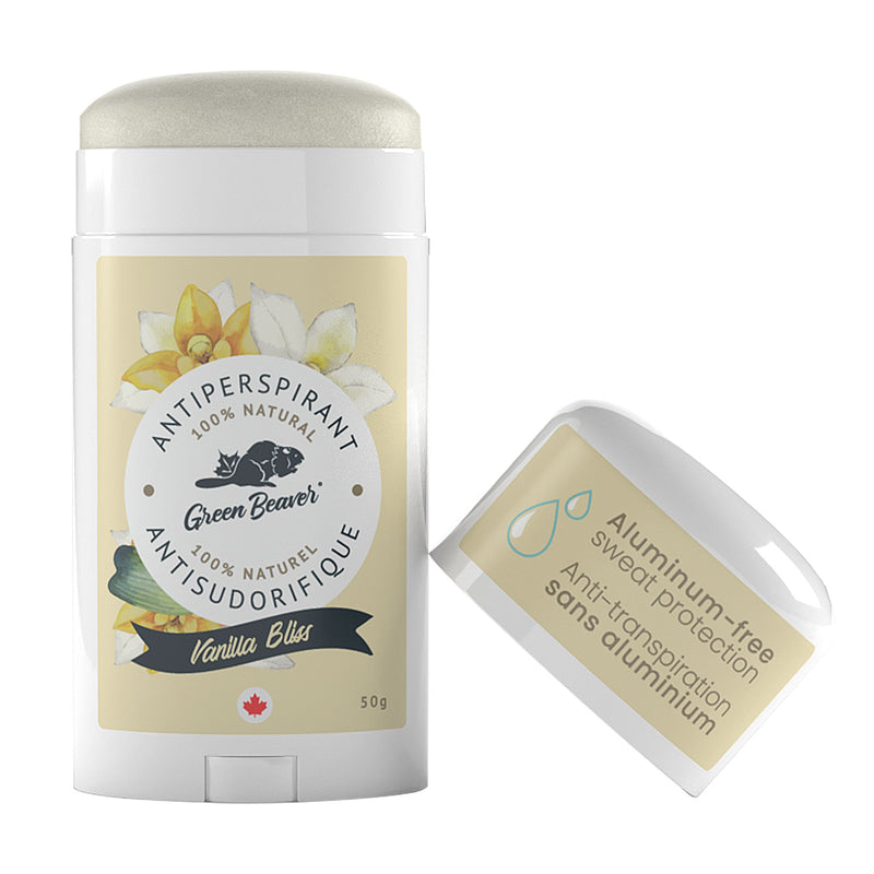Déodorant antisudorifique sans aluminium Green Beaver parfum Vanilla Bliss sans capuchon