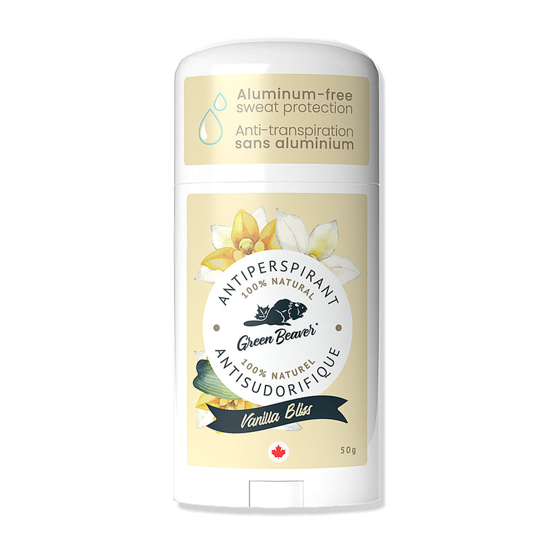 Déodorant antisudorifique sans aluminium Green Beaver parfum Vanilla Bliss vue de face